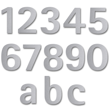 Hausnummern im Edelstahl Style - Übersicht