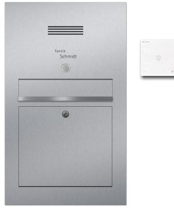 Briefkasten Edelstahl Türsprechanlage Audio Klingeltaster beleuchtet Unterputz