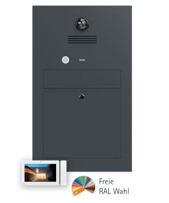 Anthrazit Briefkasten Videosprechanlage B3-Maxi