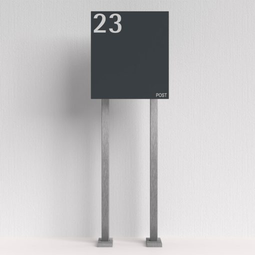 Edelstahl Briefkasten freistehend B1 7016 Number – Bild 5