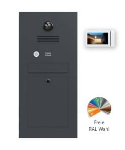 Anthrazit Briefkasten Videosprechanlage B2-Maxi