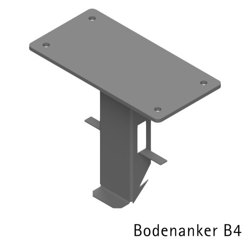 Briefkasten Edelstahl Freistehend Bodenanker Fundament