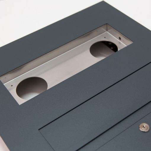 Briefkasten anthrazit Unterputz RAL 7016 Edelstahl GIRA106