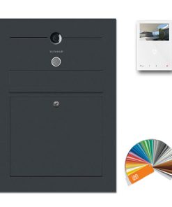 Briefkasten anthrazit Türsprechanlage Videosprechanlage Gegensprechanlage Wlan Wifi Unterputz RAL Klingeltaster