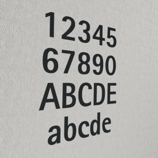 Hausnummer Style Avantgarde 150mm Seitenansicht