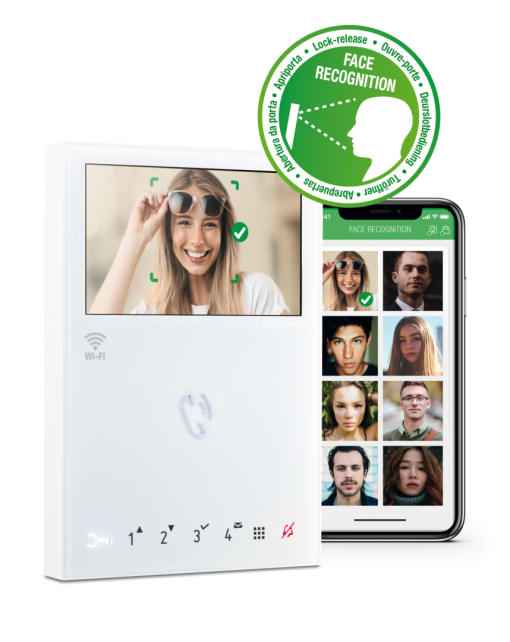 Comelit Gesichtserkennung Mini Handfree Wifi Videosprechanlage Hausklingel Smartphone Wifi Wlan