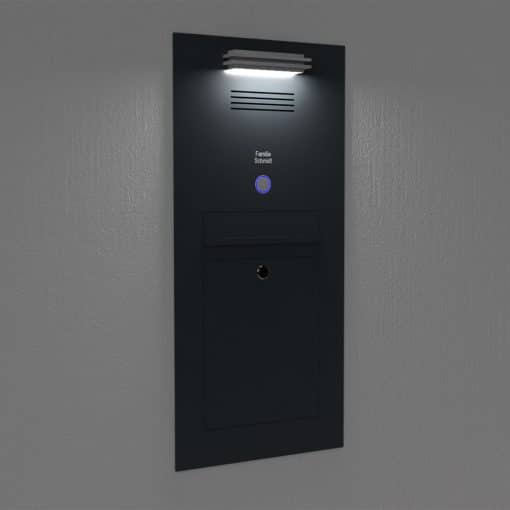 Anthrazit Briefkasten B2 Individuell LED L4-Edelstahl – Bild 2