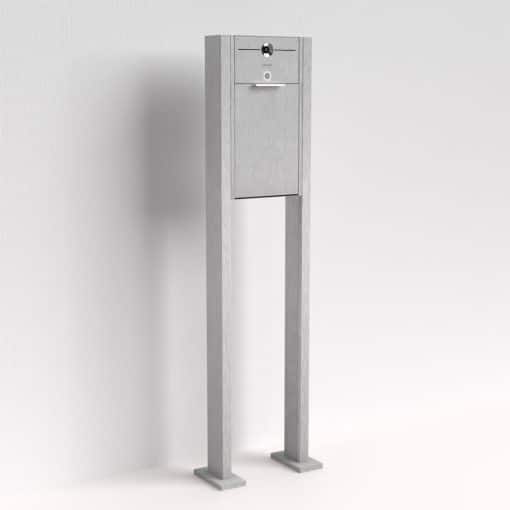 Standbriefkasten Edelstahl Freistehend Türsprechanlage mit Comelit Kamera