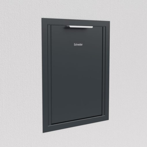Anthrazit Briefkasten Unterputz B4 Small – Bild 7
