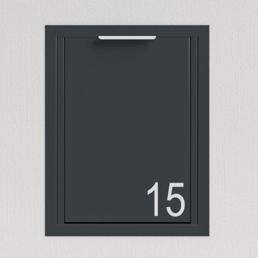 Anthrazit Briefkasten Unterputz B4 Small – Bild 5