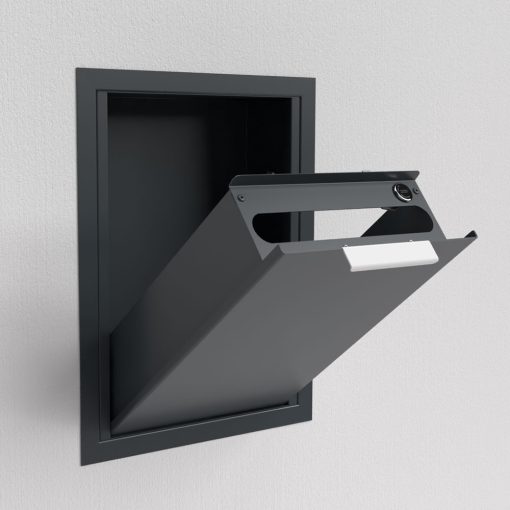 Anthrazit Briefkasten Unterputz B4 Small – Bild 4