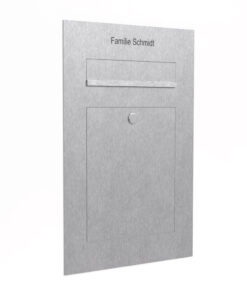 Briefkasten Edelstahl Unterputz B2 Briefeinwurf Beschriftung