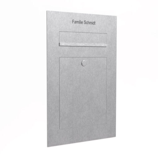 Briefkasten Edelstahl Unterputz B2 Briefeinwurf Beschriftung