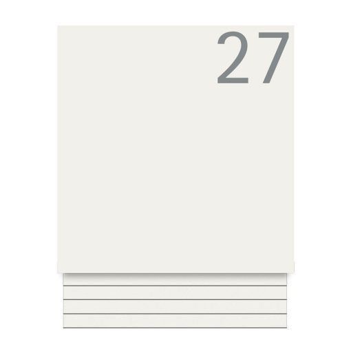 Briefkasten Edelstahl B1 Light White Briefeinwurf Freistehend Korpus Zeitungsfach V2A K240 RAL9016 Verkehrsweiss Pulverbeschichtung