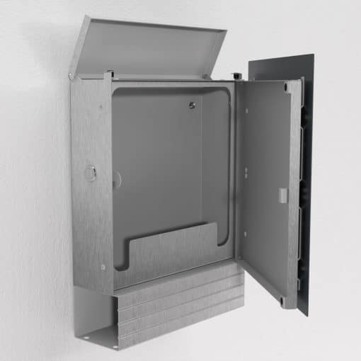Briefkasten Anthrazit - B1 Light Number 7016 Korpus Edelstahl – Bild 3