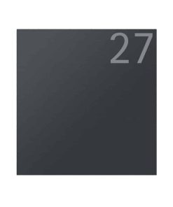 Briefkasten Edelstahl B1 Light Number Briefeinwurf Wandmontage Korpus Pulverbeschichtung RAL7016 Anthrazit Hausnummer Pulverbeschichtung RAL7016 Anthrazit