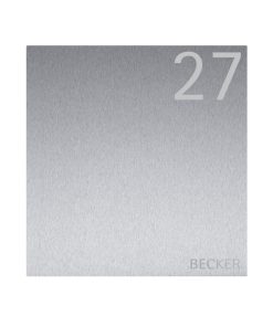 Briefkasten Edelstahl B1 Light Number Briefeinwurf Wandmontage Korpus Pulverbeschichtung RAL7016 Anthrazit Hausnummer