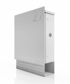 Briefkasten Edelstahl B1 Light Number Zeitungsfach Briefeinwurf Wandmontage Korpus V2A K240