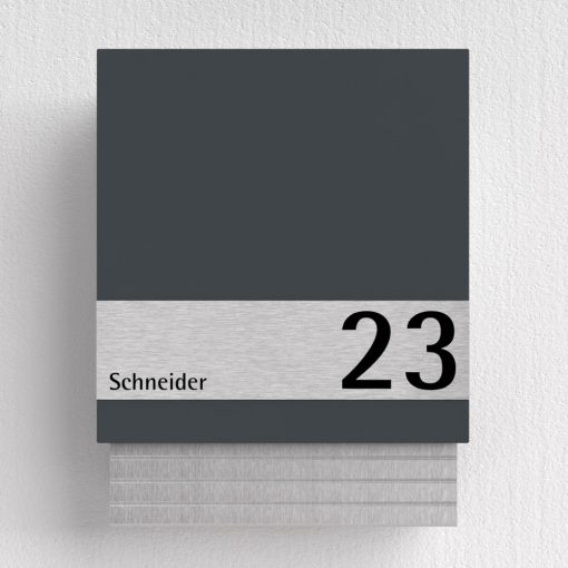 Edelstahl Briefkasten - B1 Light Shield Korpus Edelstahl – Bild 4