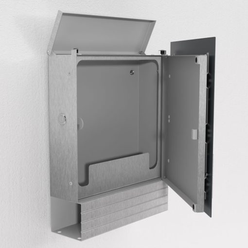 Edelstahl Briefkasten - B1 Light Shield Korpus Edelstahl – Bild 3