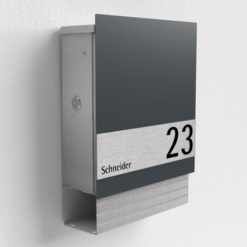 Edelstahl Briefkasten - B1 Light Shield Korpus Edelstahl – Bild 2