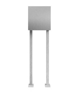 Edelstahl Briefkasten freistehend - B1 Light Steel OZ Korpus Edelstahl