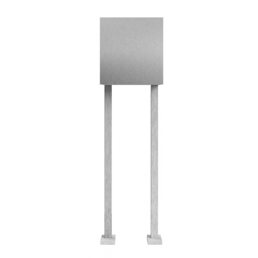 Edelstahl Briefkasten freistehend - B1 Light Steel OZ Korpus Edelstahl