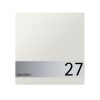 Briefkasten Edelstahl B1 Light Shield Zeitungsfach Briefeinwurf Wandmontage Korpus Edelstahl K240 Schliff RAL7016 Anthrazit Hausnummer Pulverbeschichtung RAL9016 Verkerhsweiss