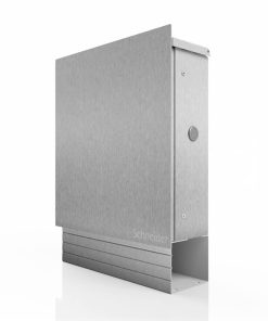 Briefkasten Edelstahl B1 Light Zeitungsfach Briefeinwurf Wandmontage Korpus V2A K240 Name Beschriftung Seite