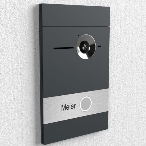 Edelstahl Video-Türstation Switch Mini-HF RAL7016 Anthrazit – Bild 7