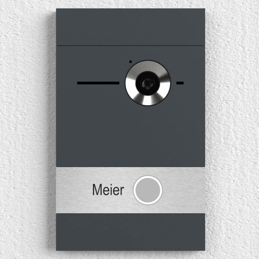 Edelstahl Video-Türstation Switch Mini-HF RAL7016 Anthrazit – Bild 5