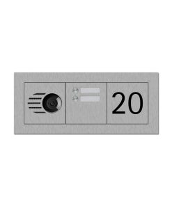 Flex Klingel Horizontal Minikamera 2-Klingel