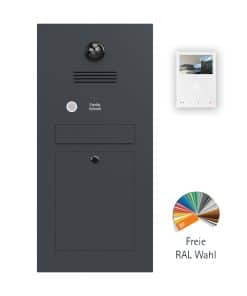 Anthrazit Briefkasten Videosprechanlage B2-Mini-HF