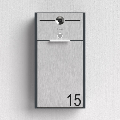 Anthrazit Briefkasten B4 Small Video – Bild 5