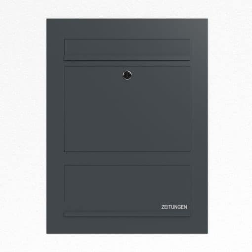 Briefkasten Anthrazit B3 Compact Zeitungsfach – Bild 5