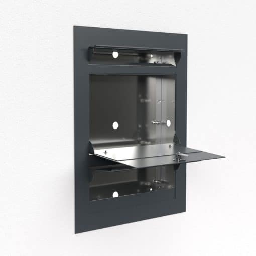 Briefkasten Anthrazit B3 Compact Zeitungsfach – Bild 3