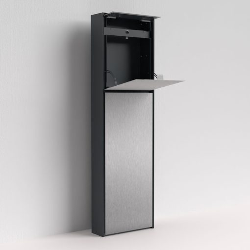 Briefkasten Edelstahl B7 Stele – Bild 3