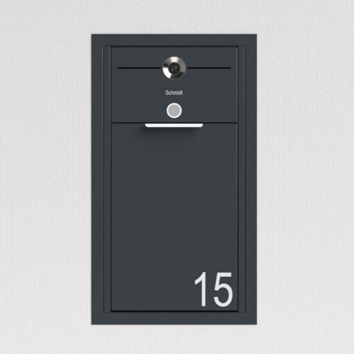 Briefkasten Unterputz Anthrazit B4 Small Video – Bild 4