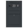Briefkasten B3 Flex 650 Aufputz Anthrazit Pulverbeschichtung RAL 7016 Video Comelit LED Beleuchtung